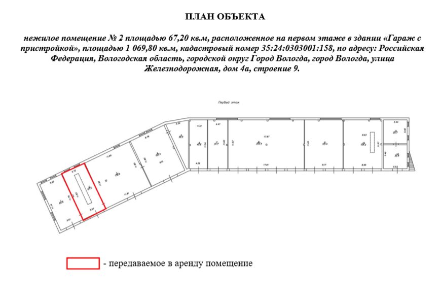 Право заключения договора аренды объекта недвижимого имущества АО «Военторг - З…