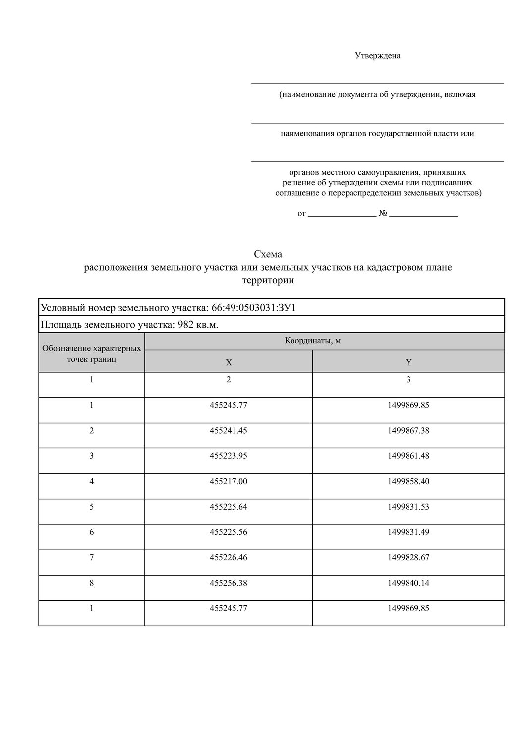 Земельный участок общей площадью 982 кв. м, адрес: Российская Федерация, Свердл…