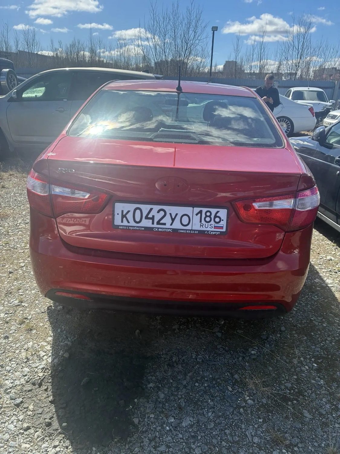 Автомобиль марки КИА РИО, г/з К042УО186, VIN Z94CB41AADR130564, цвет красный, г…