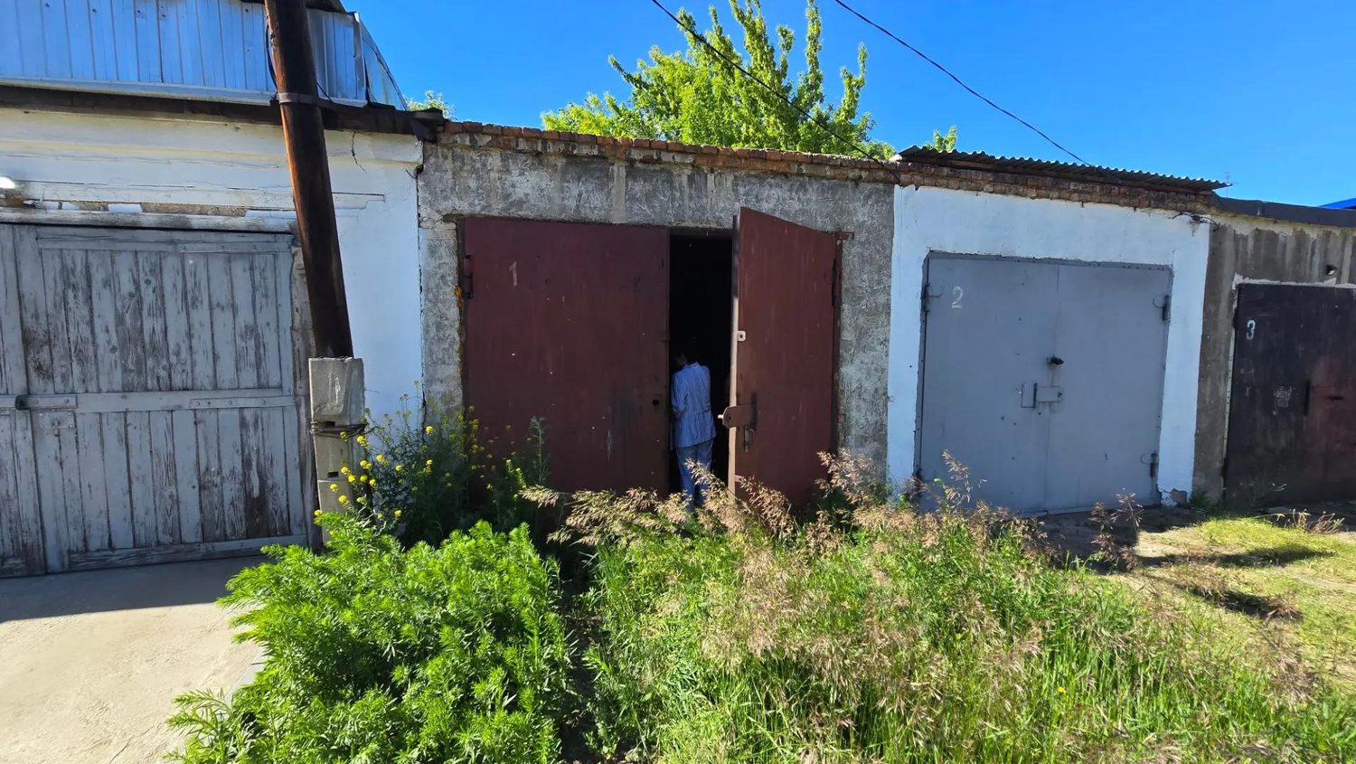Здание гаража, пло­щадью 22,6 кв. м