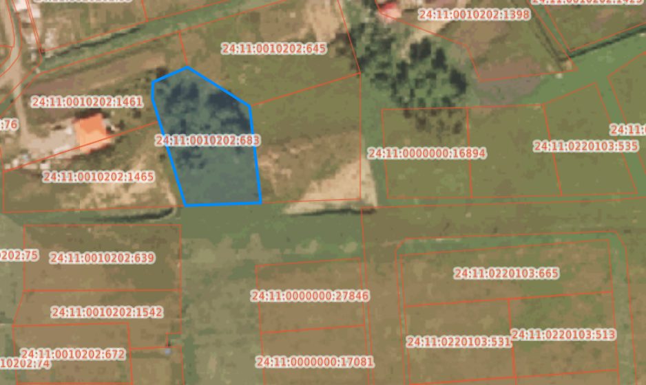 Земельный участок с кадастровым номером 24:11:0010202:683