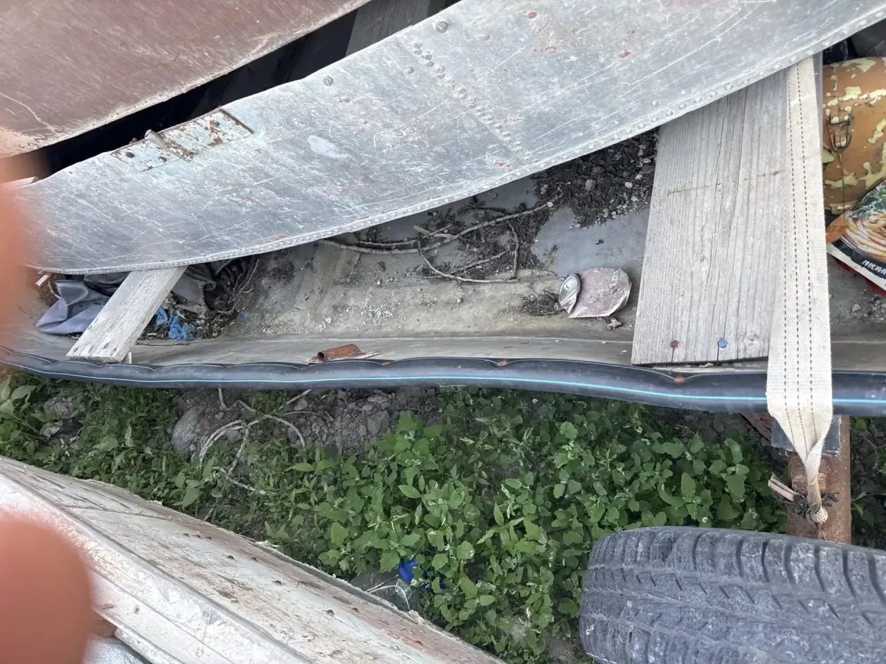 МС без борт номера кустарного производства из алюминия. 1 шт