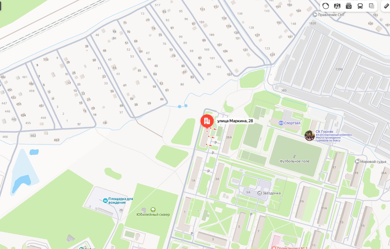 Квартира пл. 46.9 кв.м., по адресу: Московская область, г. Воскресенск, ул. Мар…