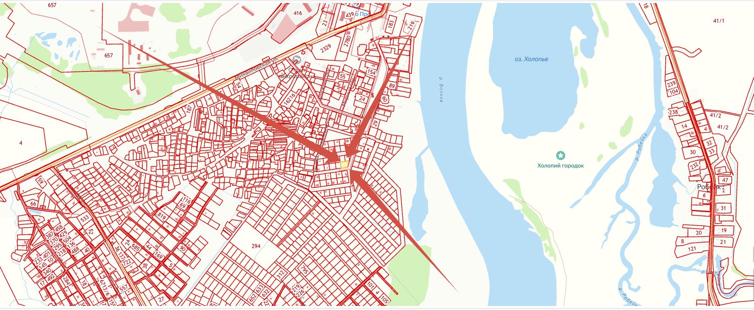 Земельный участок, площадью 1093 кв. м., КН 53:23:9120000:2777. Местонахождение…