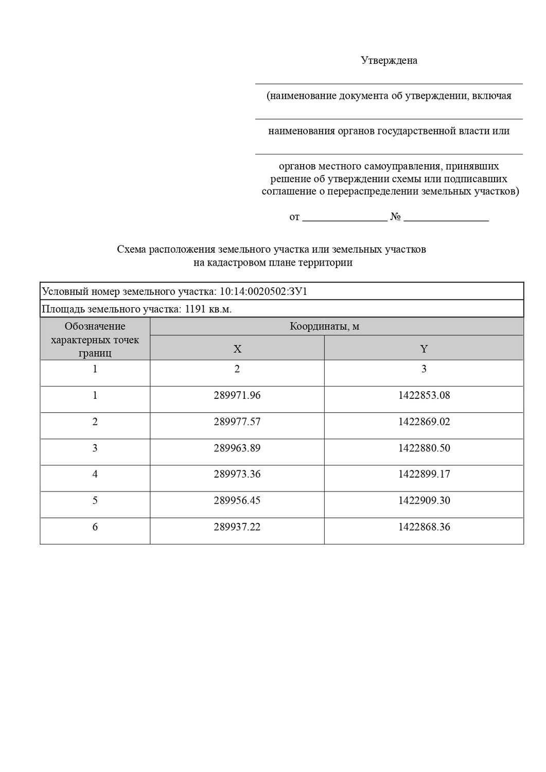 Земельный участок в кадастровом квартале 10:14:0020502, площадью 1191 кв. м