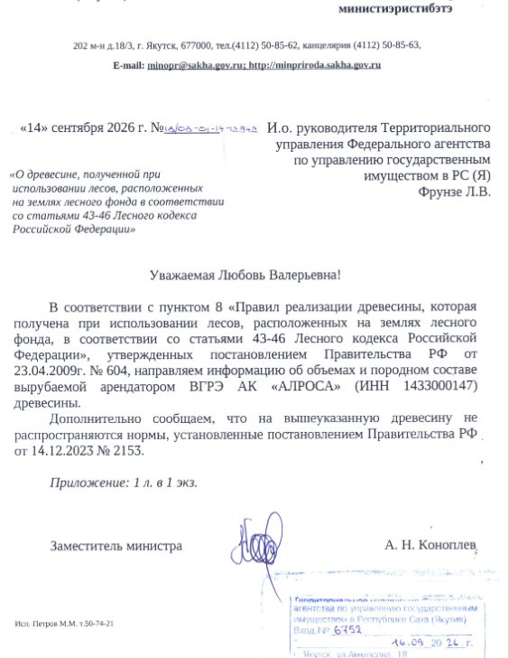 Продажа древесины, которая получена при использовании лесов, расположенных на з…