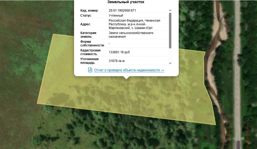 Земельный участок с кадастровым номером 20:01:1902000:671