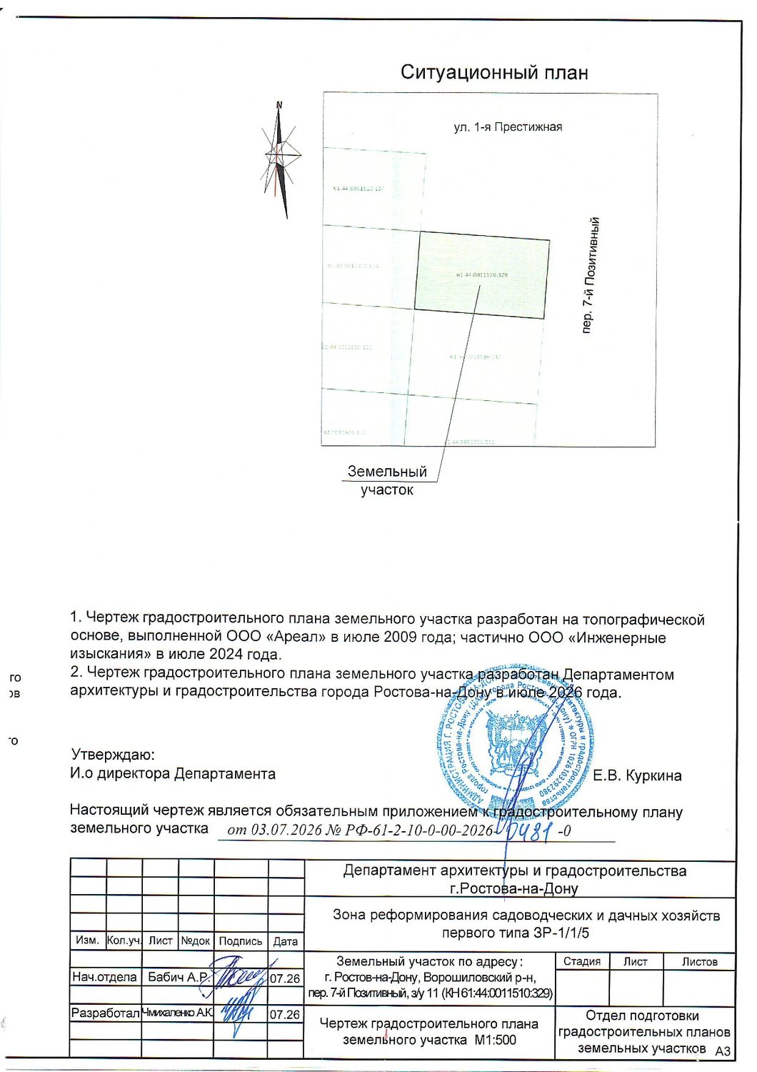 Право заключения договора аренды сроком на 20 лет земельного участка площадью 5…