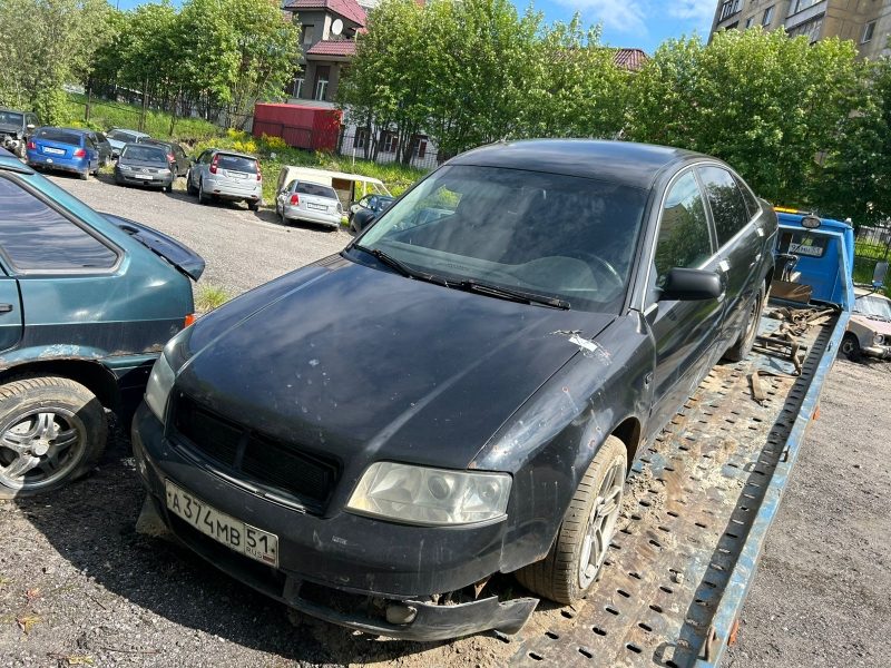 ГОДНЫЕ ОСТАТКИ автомобиля марки "Аudi А6", черного цвета, 2002 года выпуска. VI…