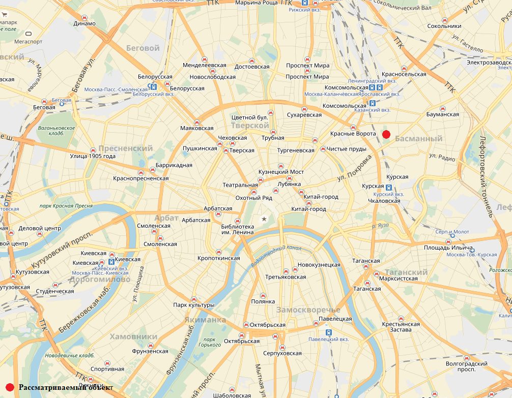 Нестационарный торговый объект "Киоск" по адресу: г. Москва, ул. Новая Басманна…