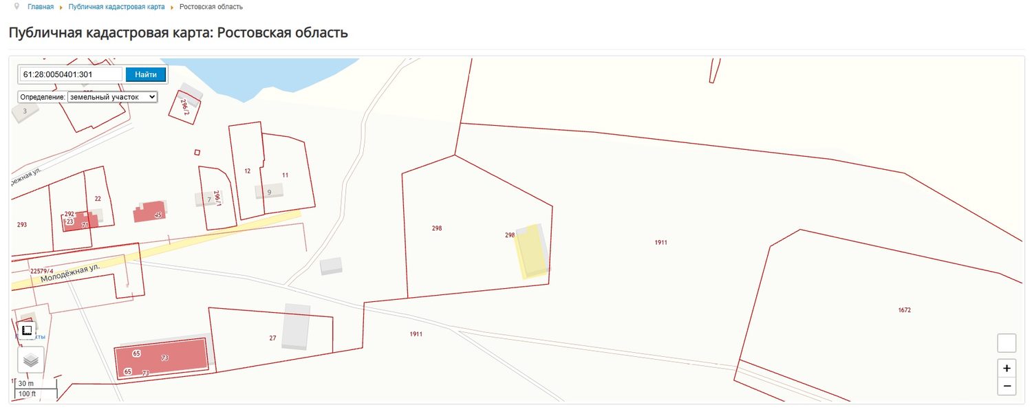 Нежилое здание площадью 496,1 м2, кадастровый номер 61:28:0050401:301 и земельн…