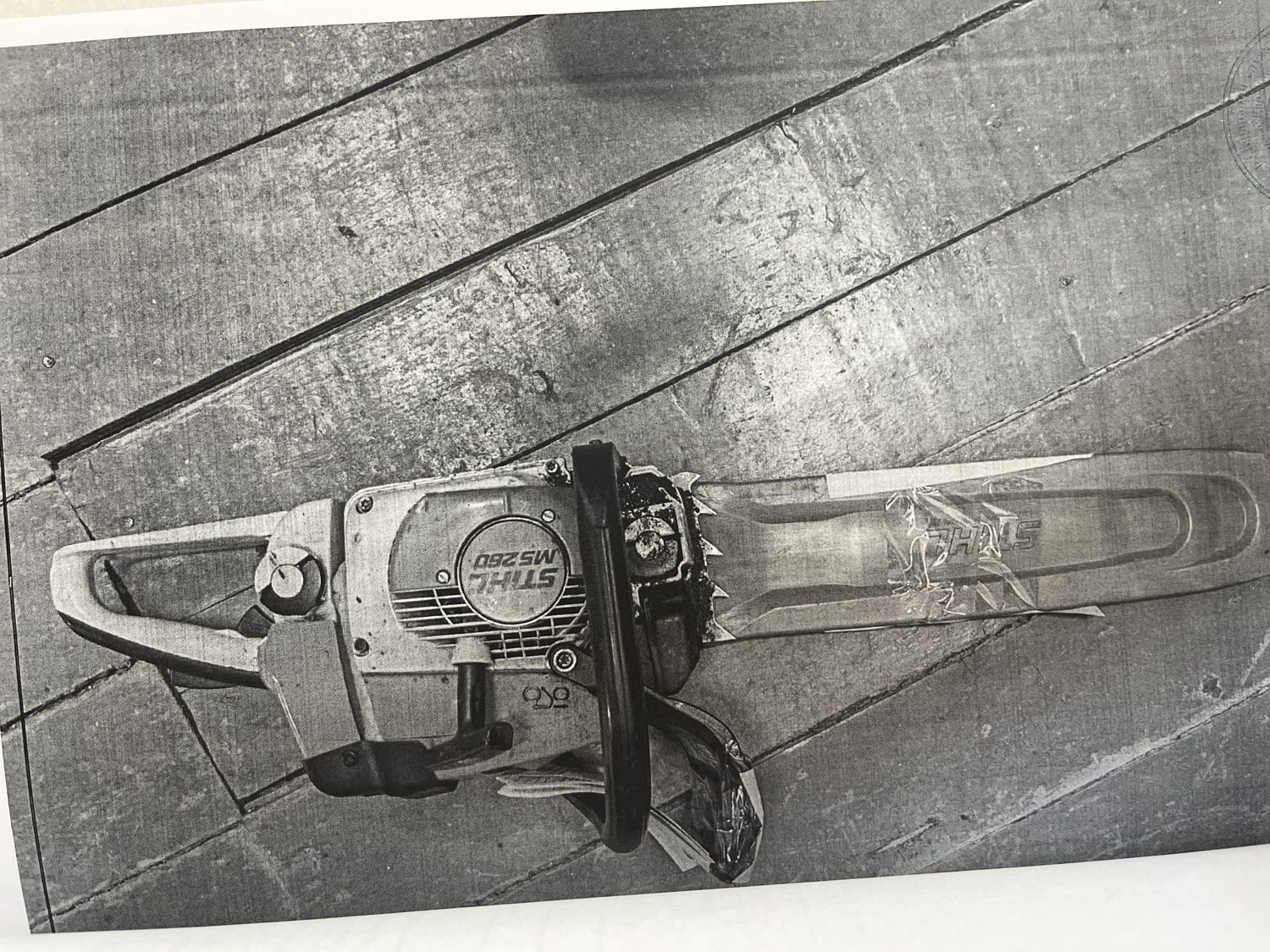Бензопила "STIHL MS 260 "шиной 45 см,заводской номер 367171740