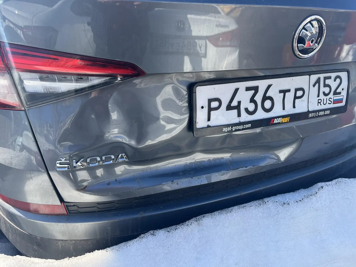 а/м Skoda Kodiaq тёмно - серого цвета, 2019 г.в., гос. №P436TP 152, VIN XW8LC4N…