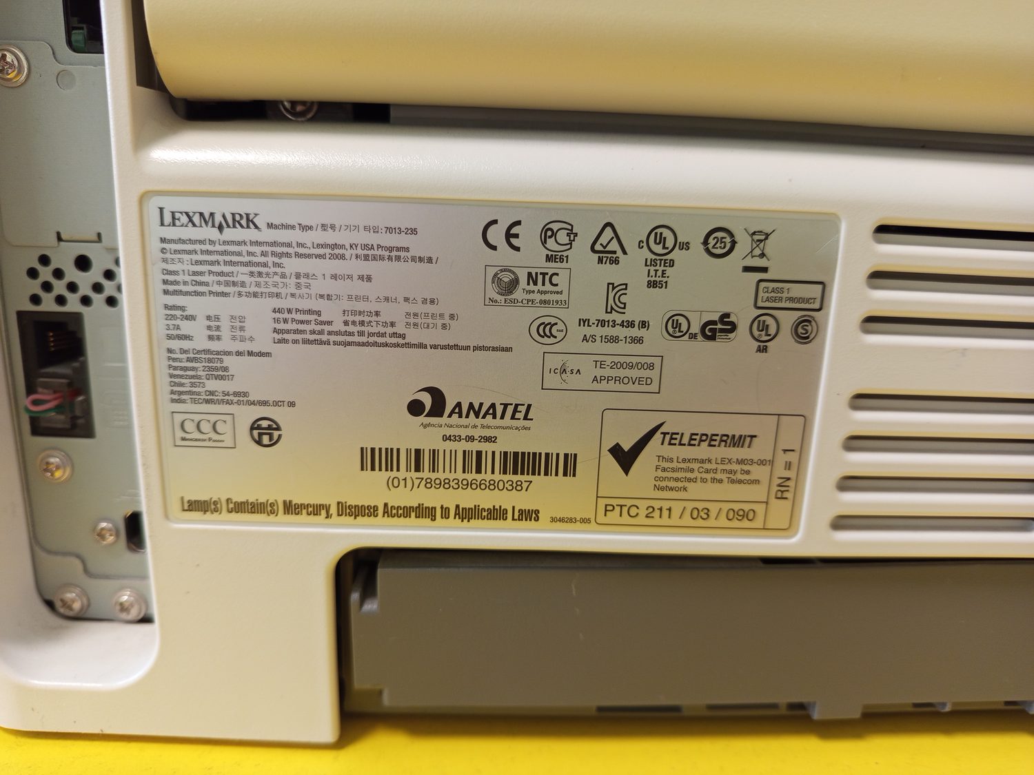 МФУ лазерное Lexmark x264dn