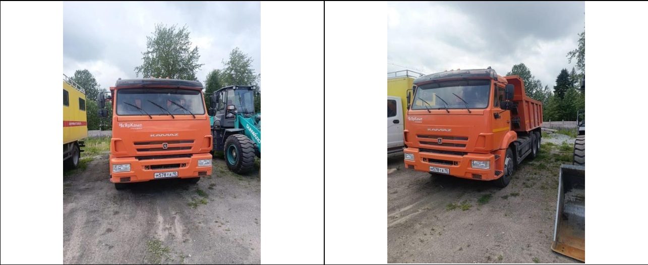 грузовой самосвал КАМАЗ Т2530, идентификационный номер (VIN) XTC651155K1414763,…