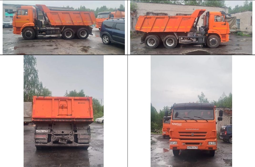 грузовой самосвал КАМАЗ Т2530, идентификационный номер (VIN) XTC651155K1414746,…